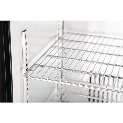 Polar G-Series Counter Back Bar Cooler with Double Hinged Doors 208Ltr GL002-A